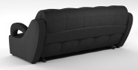Диван прямой Ньюкасл аккордеон черный велюр