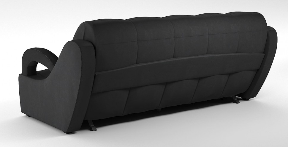 Диван прямой Ньюкасл аккордеон черный велюр