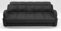 Диван прямой Ньюкасл аккордеон черный велюр