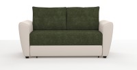 Диван Амстердам Мини Люкс велюр зеленый + экокожа бежевый
