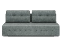 Лондон (Лига) диван еврокнижка серый велюр