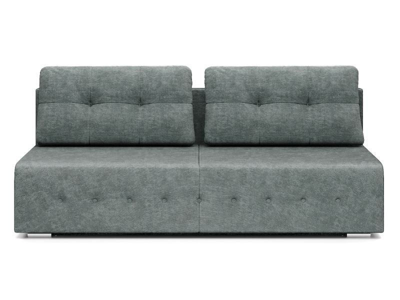 Лондон (Лига) диван еврокнижка серый велюр