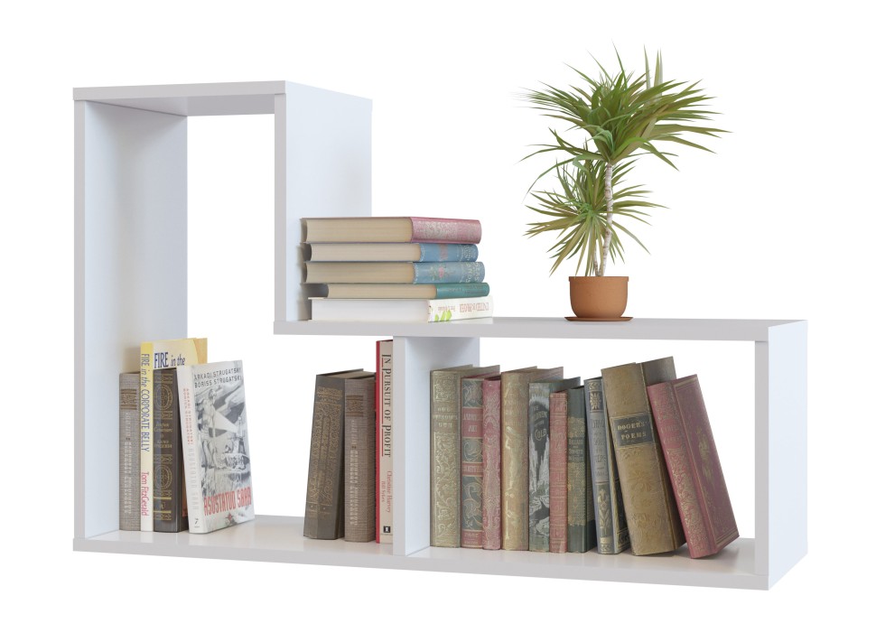 Стеллаж Сокол ПК-9 Тетрис, цвет белый, ШхГхВ 90х30х60 см.