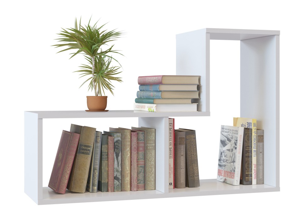 Стеллаж Сокол ПК-9 Тетрис, цвет белый, ШхГхВ 90х30х60 см.