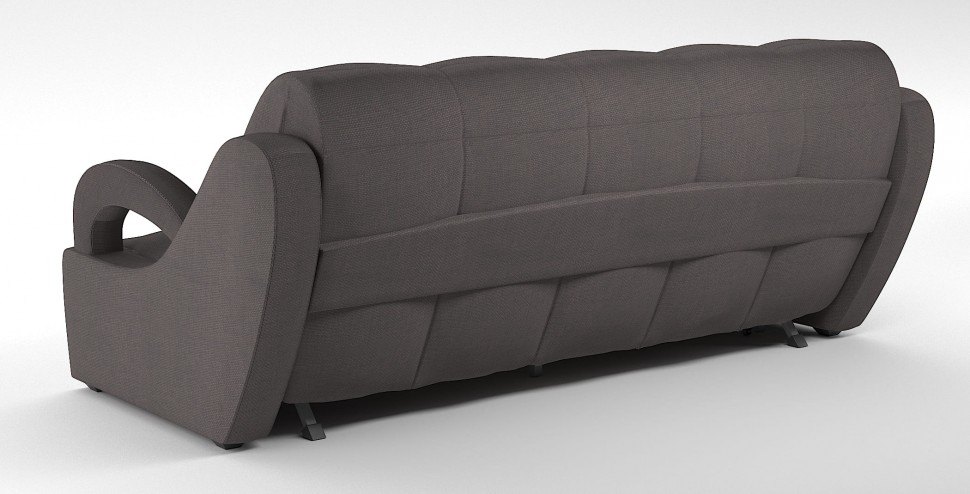 Диван прямой Ньюкасл аккордеон коричневая рогожка