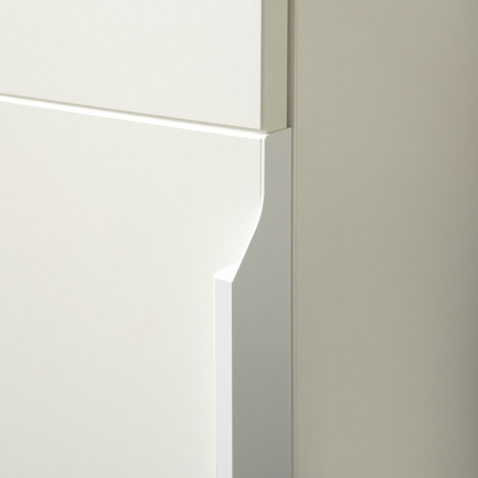 Октава Набор шкафов 49, цвет белый шагрень/серый графит/дуб крафт золотой/фасады МДФ белый шагрень/серый графит, ШхГхВ 96,6х35,3х197,6 см., ун. сб.