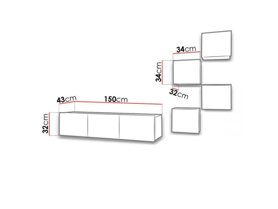 Модульная гостиная Порту 21 МДФ