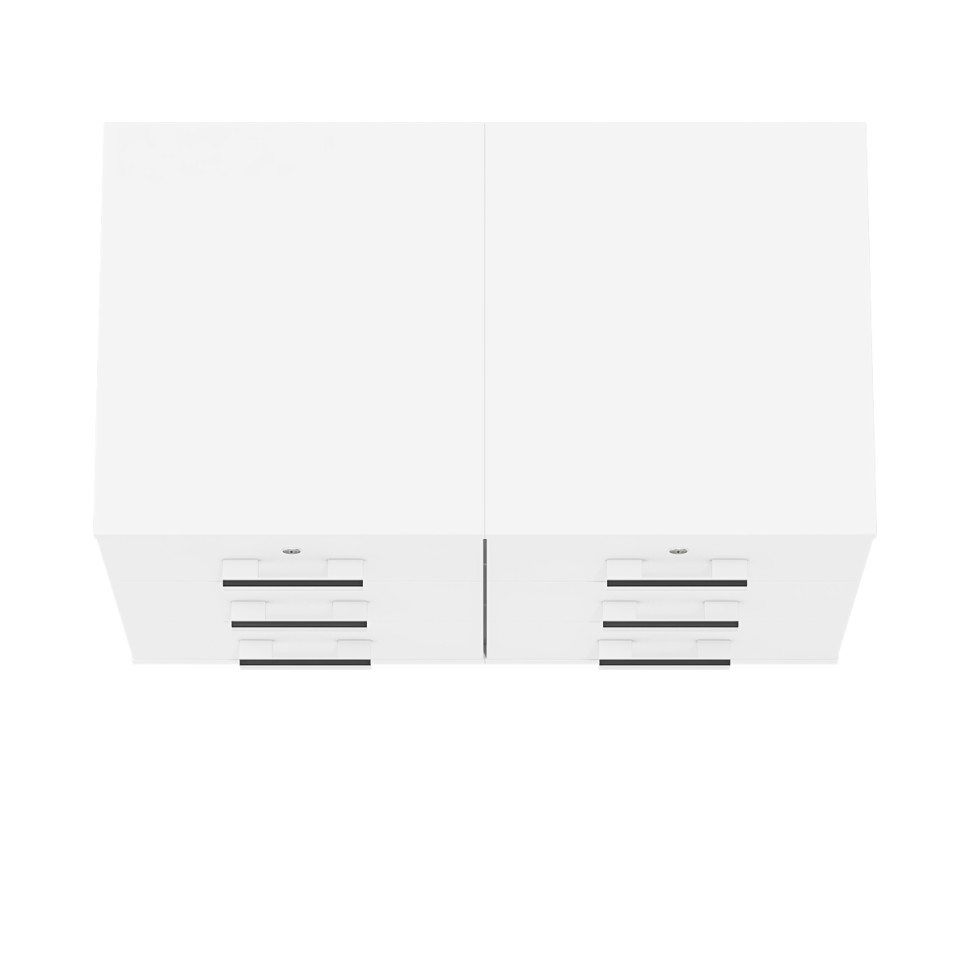 Две тумбы выкатных С-МД-3-02, цвет белый шагрень, ШхГхВ 80х45х59 см.