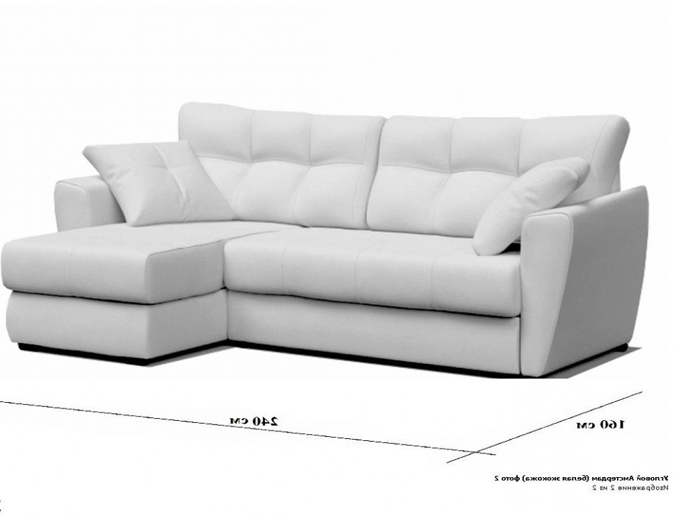 Амстердам угловой(экокожа белая)