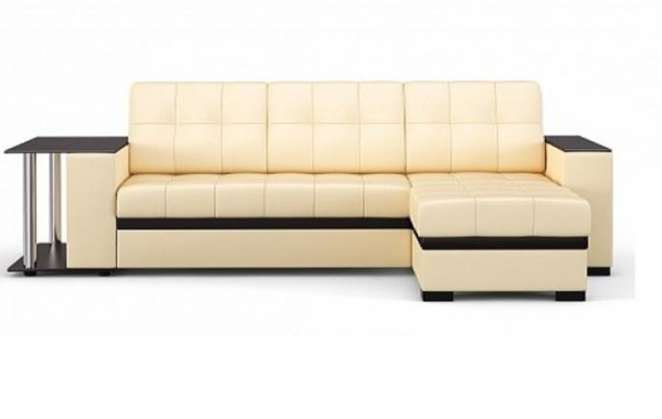 Атланта угловой бежевая эко-кожа