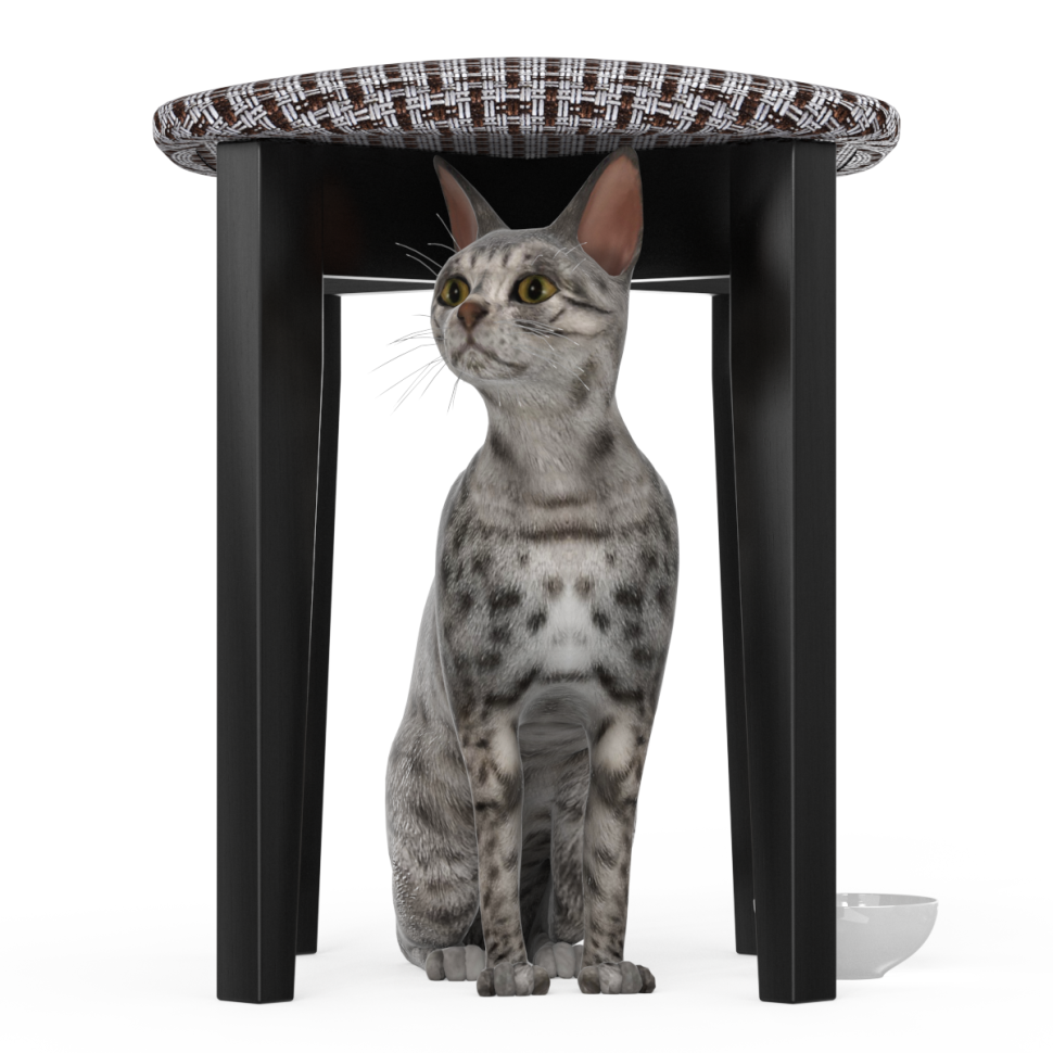 СНЯТО Табурет Мебель--24 Мерлин-2, цвет венге, обивка ткань рогожка корфу, ШхГхВ 35х35х48 см., продаётся собранным