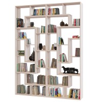 Стеллаж Сокол СПК-912, цвет белёный дуб, ШхГхВ 180х30х240 см.