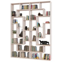 Стеллаж Сокол СПК-912, цвет белёный дуб, ШхГхВ 180х30х240 см.