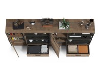 Трувор 13.307.01 Комод + 13.307.01 Комод, цвет дуб гранж песочный/интра, ШхГхВ 218х36,9х106,9 см., универсальная сборка