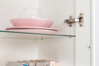 Валенсия Гостиная № 079, цвет ЛДСП белый шагрень/МДФ белый шагрень, ШхГхВ 321,2х38,3х225,2 см., универсальная сборка