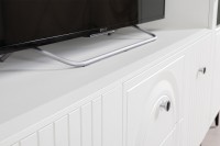 Валенсия Гостиная № 079, цвет ЛДСП белый шагрень/МДФ белый шагрень, ШхГхВ 321,2х38,3х225,2 см., универсальная сборка