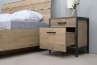 Трувор 13.290 Тумба прикроватная, цвет дуб гранж песочный/интра, ШхГхВ 50х36,6х54,4 см.