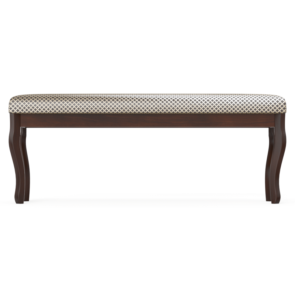 СНЯТО Банкетка Мебель--24 Вента-2, цвет орех, обивка ткань руми 812/8, ШхГхВ 120х36х49 см., продаётся в разобранном виде