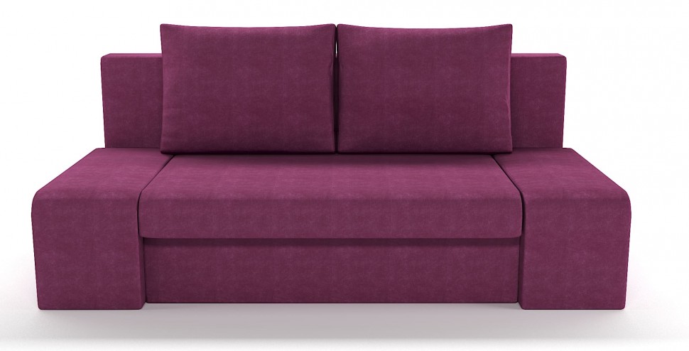 Диван прямой Сан Ремо Делюкс еврокнижка розовый велюр