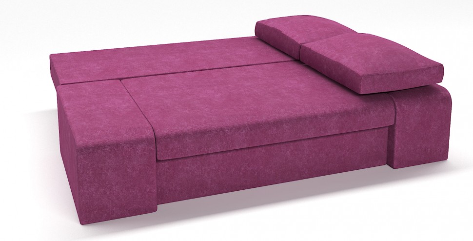 Диван прямой Сан Ремо Делюкс еврокнижка розовый велюр