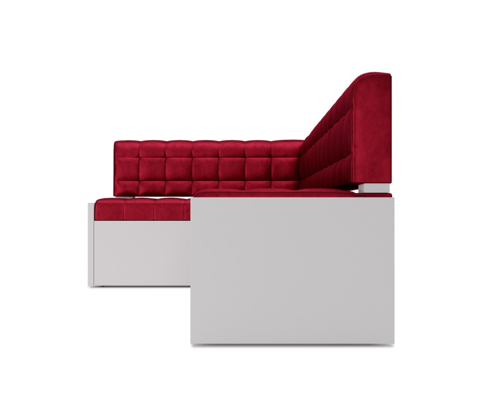 Ганновер Левый угол (Кордрой красный) 208х82х133 см