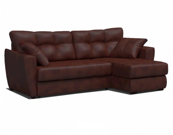 Угловой диван Амстердам угловой (экокожа шоколад)