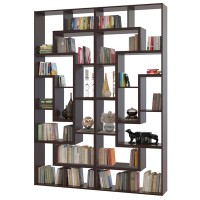 Стеллаж Сокол СПК-912, цвет венге, ШхГхВ 180х30х240 см.