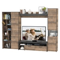 Трувор Гостиная 019, цвет дуб гранж песочный/интра, ШхГхВ 287,6х45,4х210 см., универсальная сборка