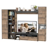 Трувор Гостиная 019, цвет дуб гранж песочный/интра, ШхГхВ 287,6х45,4х210 см., универсальная сборка