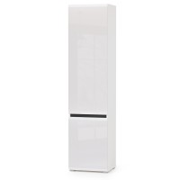 Сидней Комплектация № 012, цвет корпус: белый/чёрный/фасады: МДФ белый глянец, ШхГхВ 229,9х41,3х205,2 см., ниша для ТВ 129х41х98 см., универс. сборка