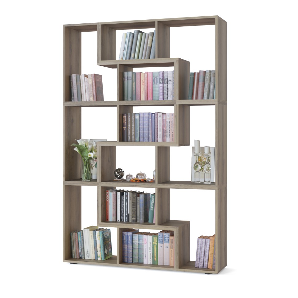 Стеллаж Сокол СПК-96, цвет дуб делано, ШхГхВ 120х30х180 см.