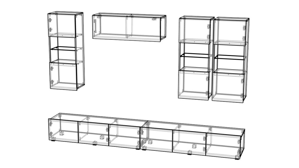 Модульная гостиная Порту 5 МДФ