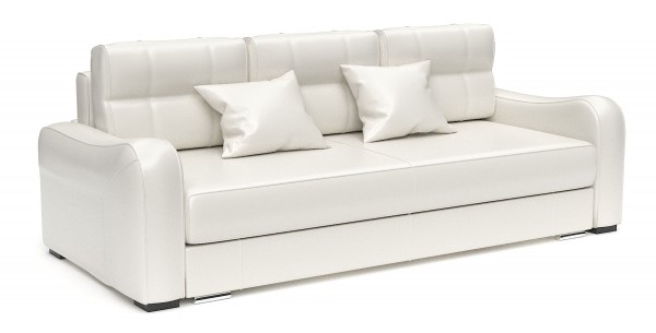 Диван еврокнижка Вендор белая экокожа