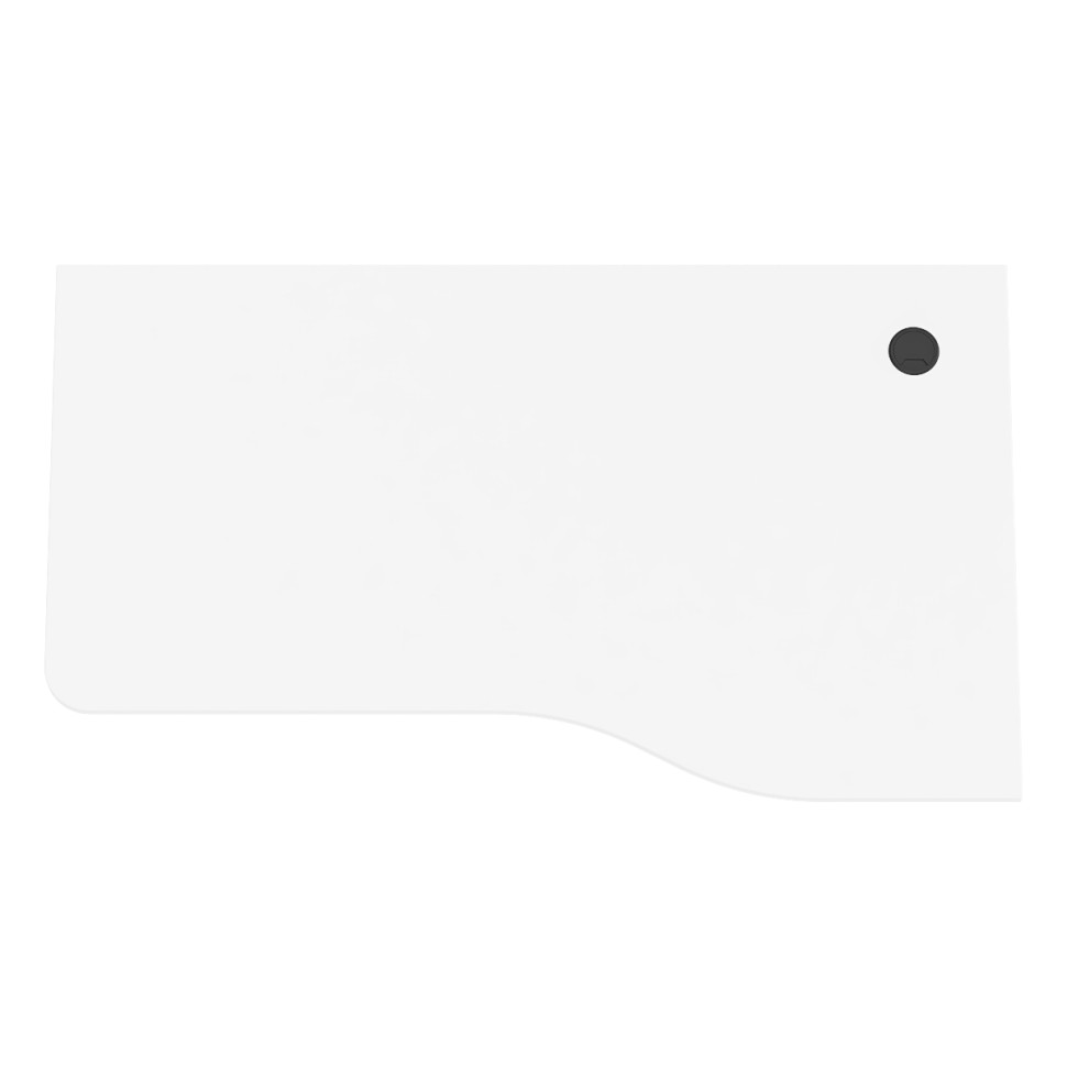 Стол письменный С-МД-1-04, цвет белый шагрень, ШхГхВ 130х75х74 см., универсальная сборка