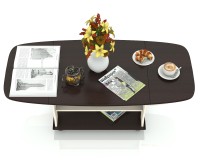 СНЯТО Стол журнальный 6-0212вн/дм, цвет венге/дуб млечный(вяз светлый), ШхГхВ 74х66х46 см., 138х66х46 разложенный