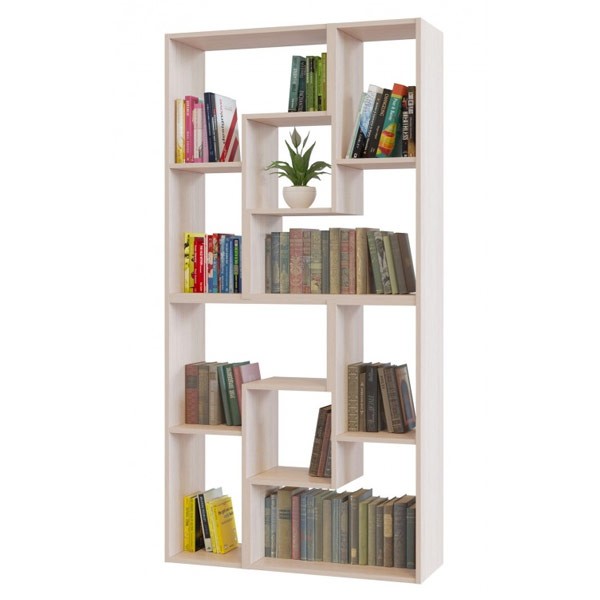 СНЯТО Стеллаж Сокол СПК-94, цвет белёный дуб, ШхГхВ 90х30х180 см. или 120х30х180 см.