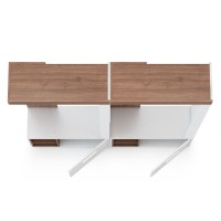 СНЯТО Лайт Прихожая комплектация № 5, цвет орех селект каминный/белый премиум, ШхГхВ 158х32,1х190 см., НЕ универсальная сборка