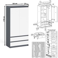 Мори Стол компьютерный МС-1 левый + Шкаф МШ900.1, цвет графит/белый, ШхГхВ 180,4х50,4х179,6 см., выдвижной ящик слева, НЕ универсальная сборка