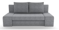 Диван прямой Сан Ремо Делюкс еврокнижка серая рогожка