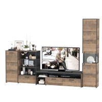 Трувор Гостиная 022, цвет дуб гранж песочный/интра, ШхГхВ 303,6х45,4х210 см., универсальная сборка