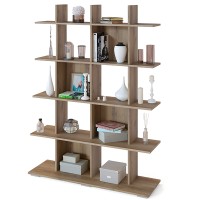 СНЯТО Стеллаж Сокол СТ-5 Бенедикт, цвет дуб делано, ШхГхВ 120х36х163 см.