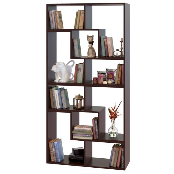 Стеллаж Сокол СПК-94, цвет венге, ШхГхВ 90х30х180 см. или 120х30х180 см.