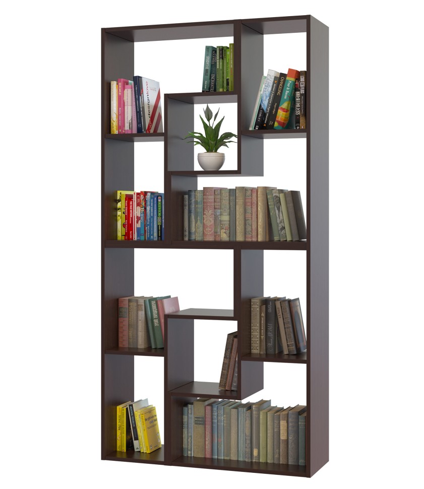 Стеллаж Сокол СПК-94, цвет венге, ШхГхВ 90х30х180 см. или 120х30х180 см.