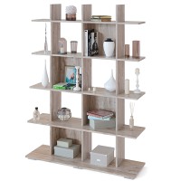 СНЯТО Стеллаж Сокол СТ-5 Бенедикт, цвет дуб юкон, ШхГхВ 120х36х163 см.