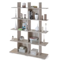 СНЯТО Стеллаж Сокол СТ-5 Бенедикт, цвет дуб юкон, ШхГхВ 120х36х163 см.