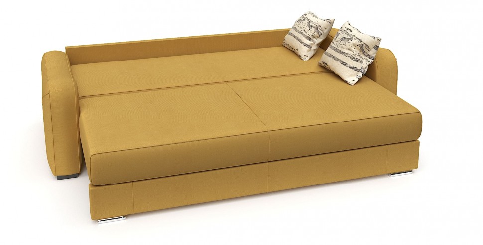 Диван еврокнижка Вендор оранжевый велюр