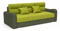 Диван еврокнижка Вендор салатовый+зеленый велюр