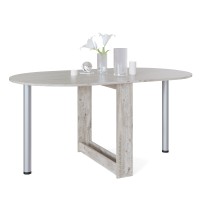 Стол раскладной Сокол СП-12, цвет дуб юкон, ШхГхВ 155х90х74 см., 86х90х74 см. сложенный, одна откидная столешница