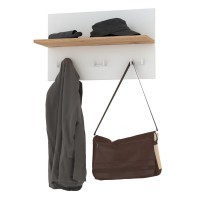 Октава 15.14.01 Вешалка, цвет серый графит/дуб крафт золотой, ШхГхВ 64,7х23,6х40 см.