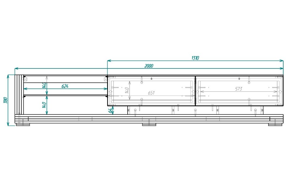 ТВ-тумба Лиара (белая эмаль)